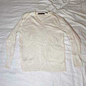 Perry Ellis Off-White Cream Sweater Plus Size XXL